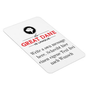 Great Dane photo magnet