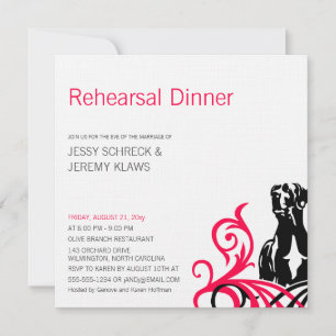 Great Dane pink Invitation