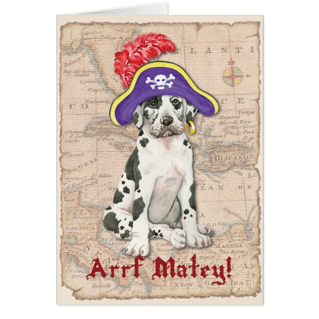 Great Dane Pirate Card (Front)