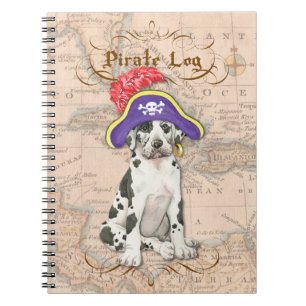 Great Dane Pirate Notebook