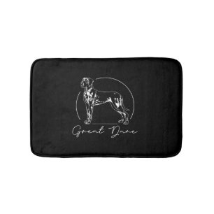 Great Dane portrait dog mum Bath Mat
