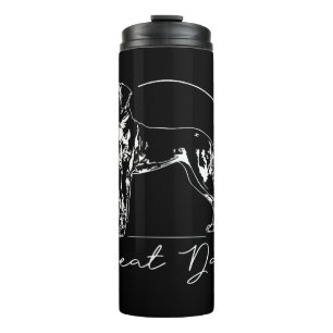 Great Dane portrait dog mum Thermal Tumbler