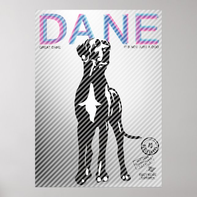 Great Dane Poster (Front)