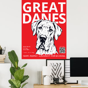Great Dane Poster Printable – Aesthetic Great Dane