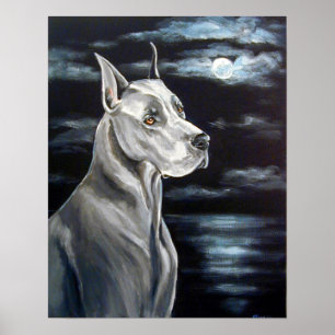 Great Dane Print - Blue Dane