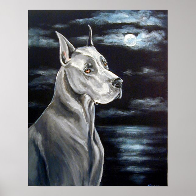 Great Dane Print - Blue Dane (Front)