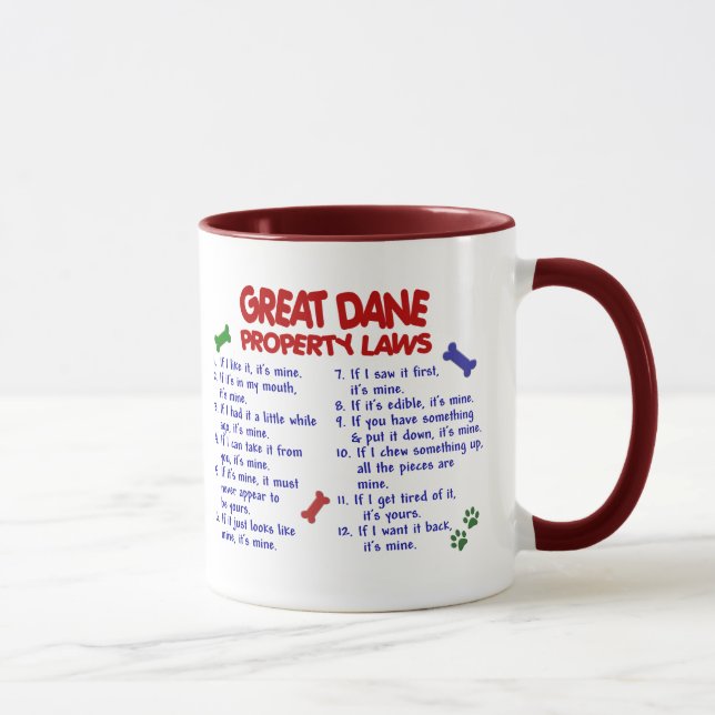 GREAT DANE Property Laws 2 Mug (Right)