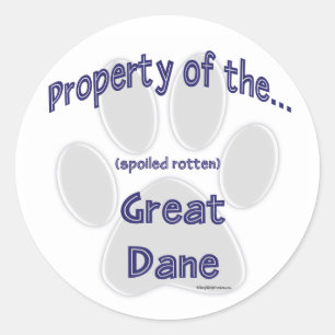 Great Dane Property Sticker