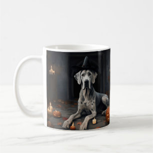 Great Dane Pumpkins Halloween Scary Flip Coffee Mug