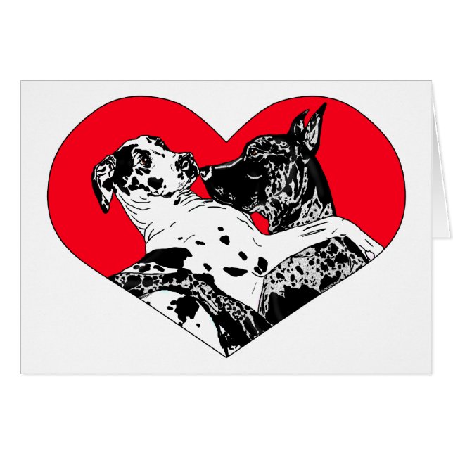 Great Dane Puppy Love (Front Horizontal)