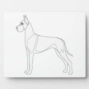 Great Dane Ready to Colour Plaque