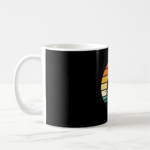 Great Dane Retro Sunset Dog Silhouette Coffee Mug