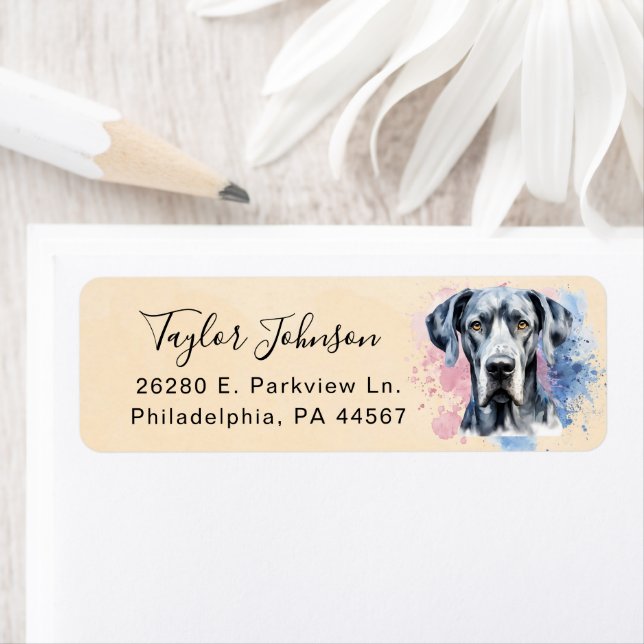 Great Dane Return Address Label (Insitu)