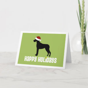 Great Dane Santa Hat Holiday Card