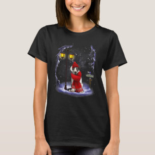 Great Dane Santa Snow Christmas Light Winter Pajam T-Shirt