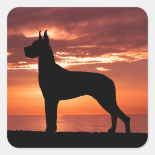 Great Dane Sienna Sunset Sticker