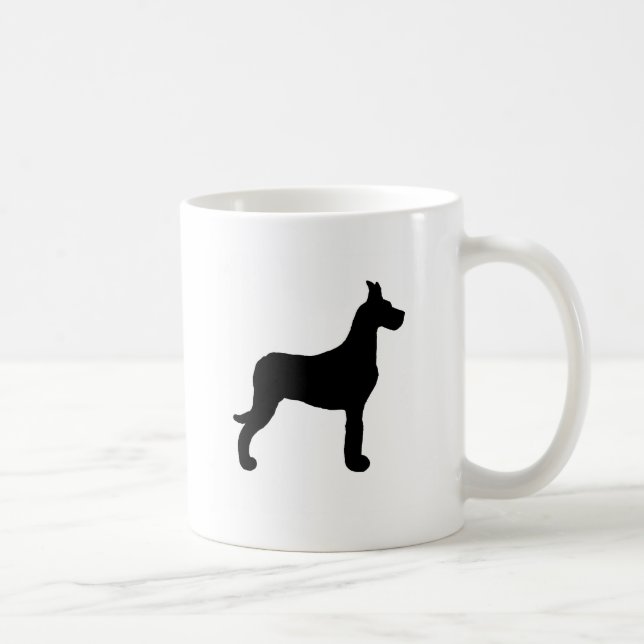 Great Dane silhouette Coffee Mug (Right)