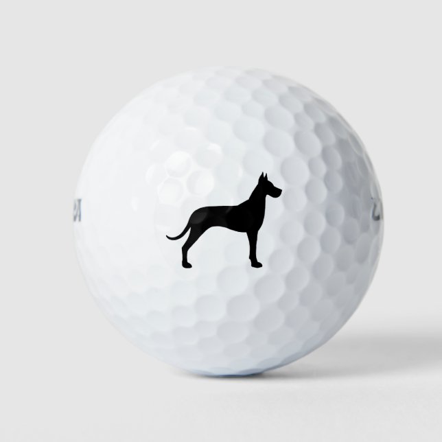 Great Dane Silhouette Golf Balls (Front)