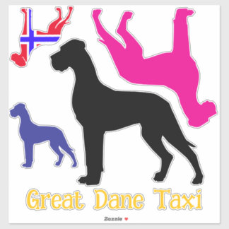 Great Dane Silhouette transparent Sticker