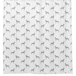 Great Dane Silhouettes Pattern Shower Curtain