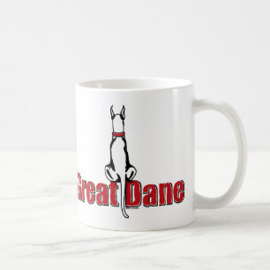Great Dane Sit White Coffee Mug