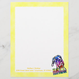 Great Dane Slop Happens Bright UC Customised Letterhead