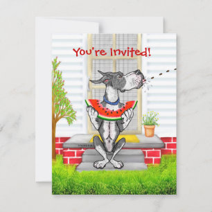 Great Dane SPIT Mantle Invitation