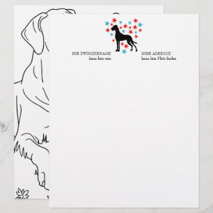 Great Dane Stars and Fun  Custom Letterhead