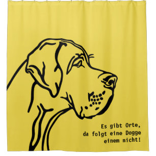 Great Dane Statement (german)  Shower Curtain