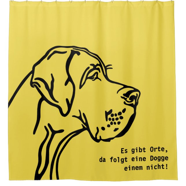 Great Dane Statement (german)  Shower Curtain (Front)