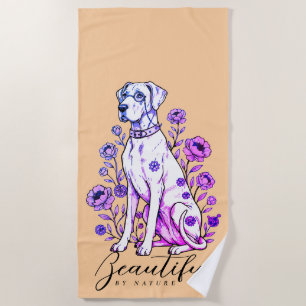 Great Dane Steampunk   Beach Towel