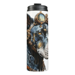 Great Dane Steampunk Dog Thermal Tumbler
