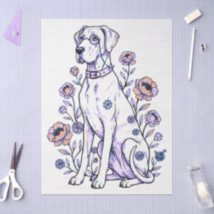 Great Dane steampunk Tissue Paper
