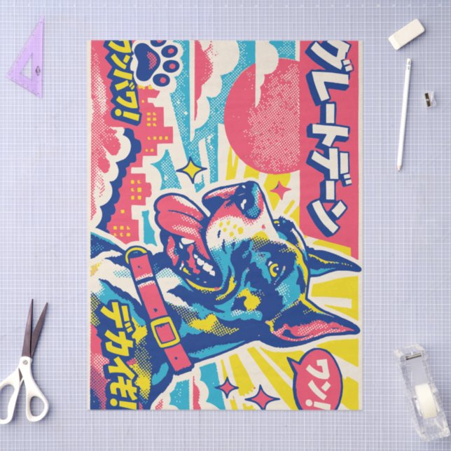 Great Dane steampunk  Tissue Paper (Craft)