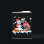 Great Dane Sungles Sweater Build Snowman Xmas Owne Card<br><div class="desc">Great Dane Sungles Sweater Build Snowman Xmas Owner Kids</div>