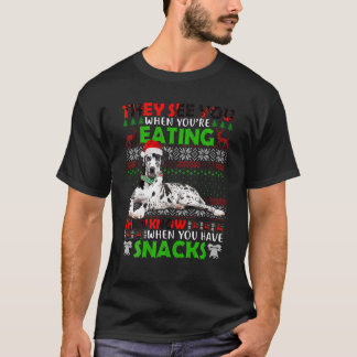 Great Dane They See You When Eating Ugly Xmas Swea T-Shirt