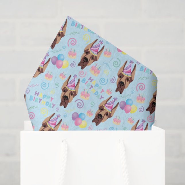 Great Dane Tissue Paper in Blue (Gift Bag)
