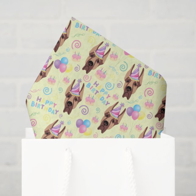 Great Dane Tissue Paper in Yellow (Gift Bag)