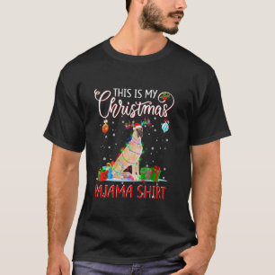 Great Dane Tree Light Dog Xmas This Is My Christma T-Shirt