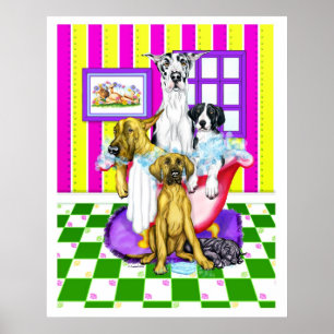Great Dane Tub Full Poster