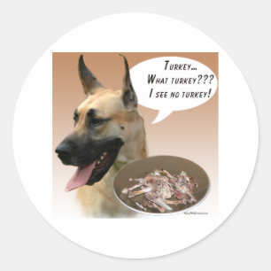 Great Dane Turkey - Sticker