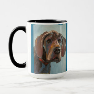 Great Dane Two-Tone Mug, 15 oz Mug