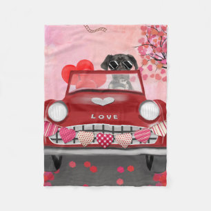 Great Dane Valentine's Day Delight Fleece Blanket