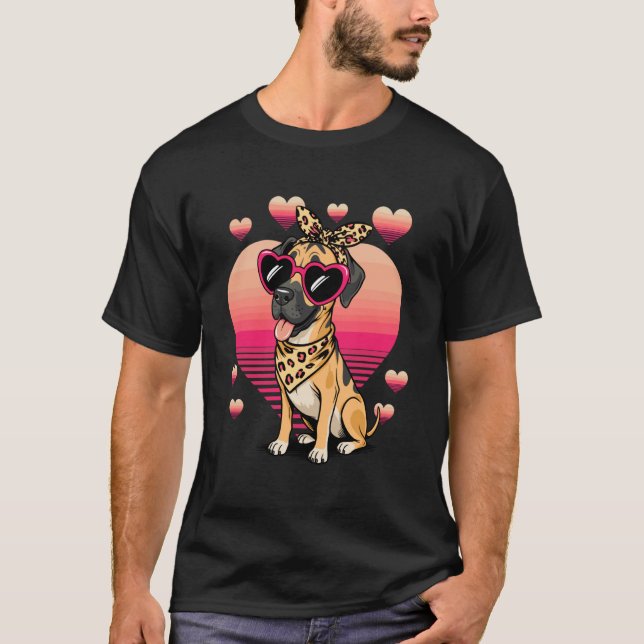 Great Dane Valentines Day T-Shirt (Front)