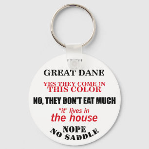 Great Dane Walking Answers Key Ring