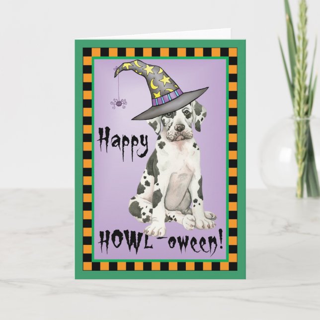 Great Dane Witch Card (Front)