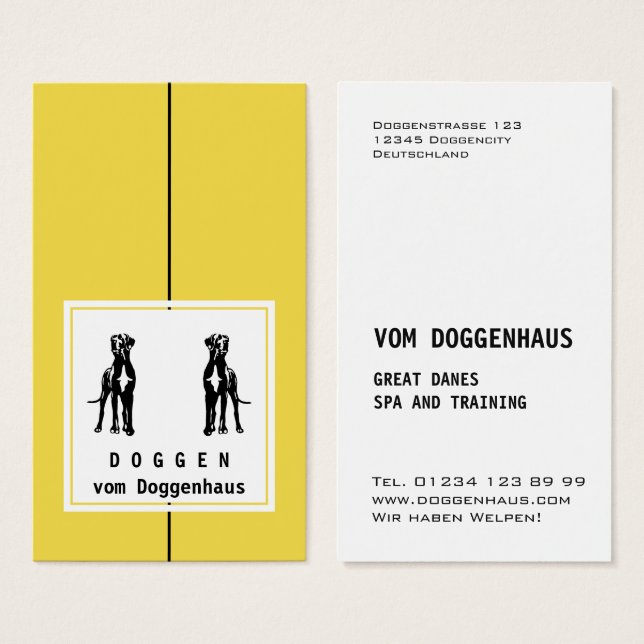 Great Dane yellow based (Front & Back)