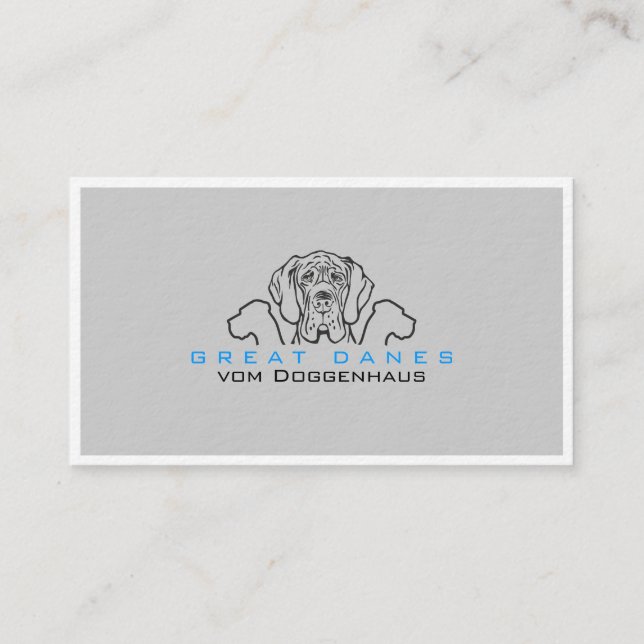 Great Danes Business Cards (Front)