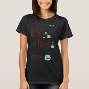 Great Danes Dogs Books And Coffee Most Important F T-Shirt