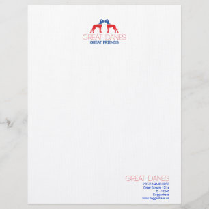 Great Danes - Great Friends Letterhead Design